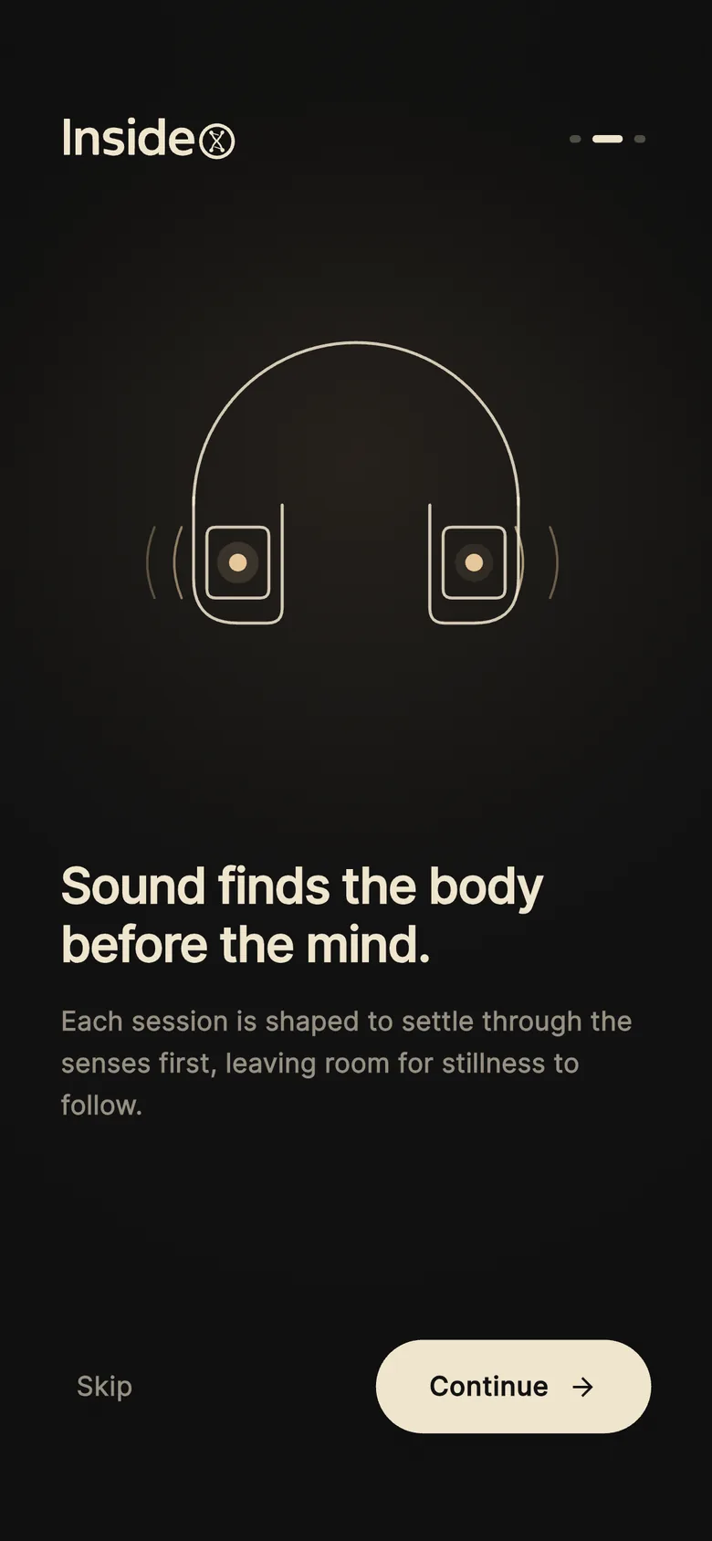 InsideX session introduction screen